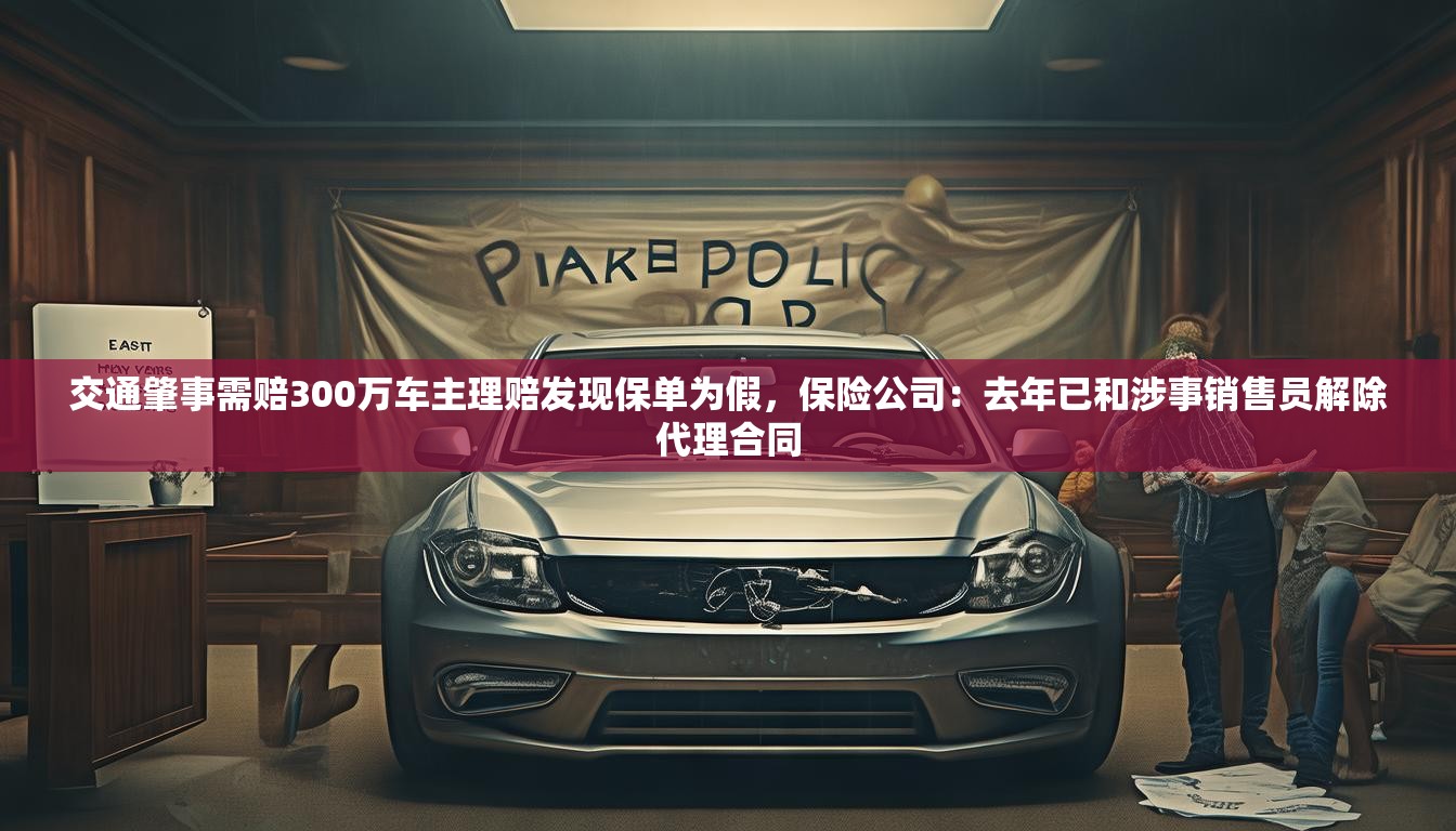 交通肇事需赔300万车主理赔发现保单为假，保险公司：去年已和涉事销售员解除代理合同