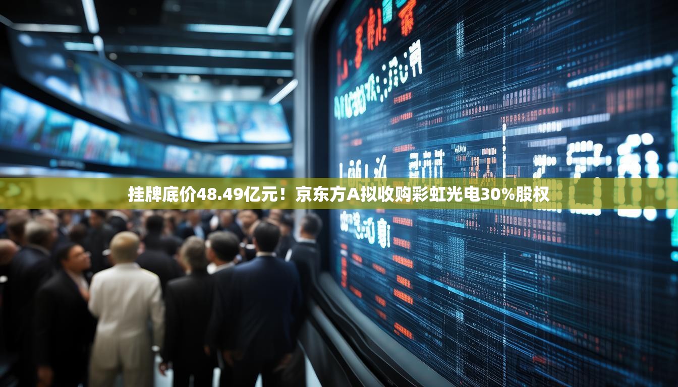 挂牌底价48.49亿元！京东方A拟收购彩虹光电30%股权