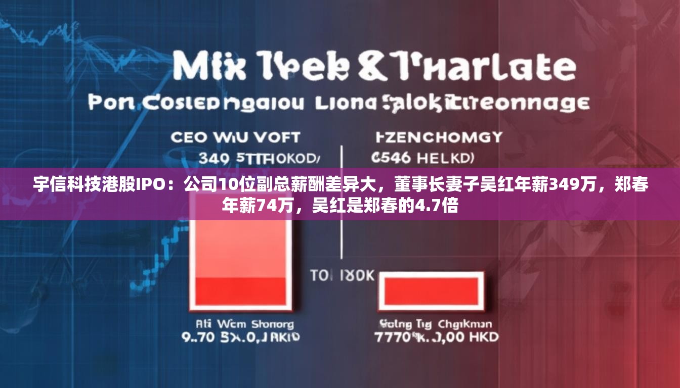 宇信科技港股IPO：公司10位副总薪酬差异大，董事长妻子吴红年薪349万，郑春年薪74万，吴红是郑春的4.7倍