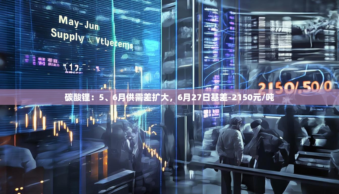 碳酸锂：5、6月供需差扩大，6月27日基差-2150元/吨