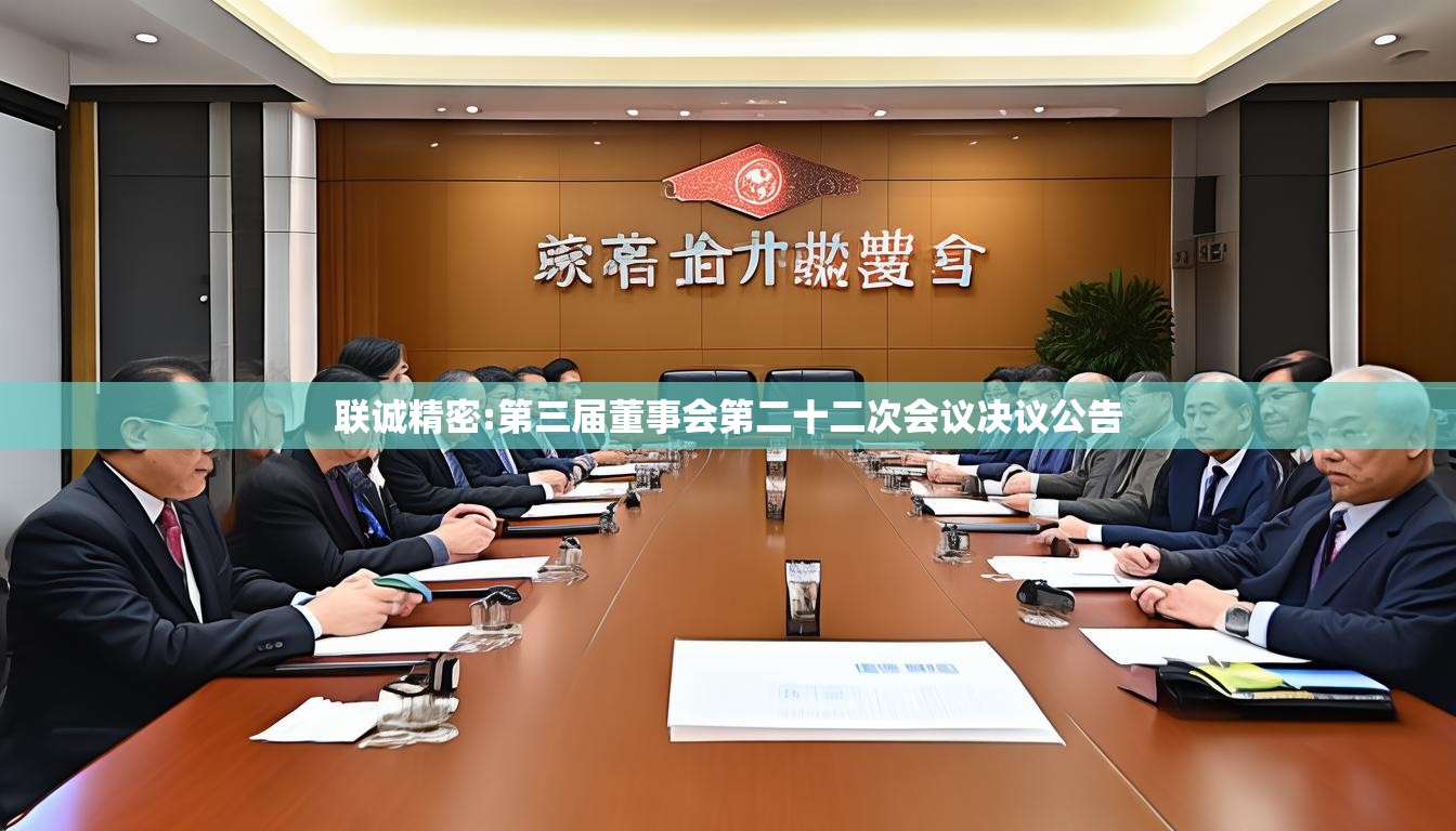 联诚精密:第三届董事会第二十二次会议决议公告